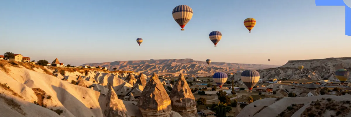 Cappadocia, a semi-arid region in central Turkey